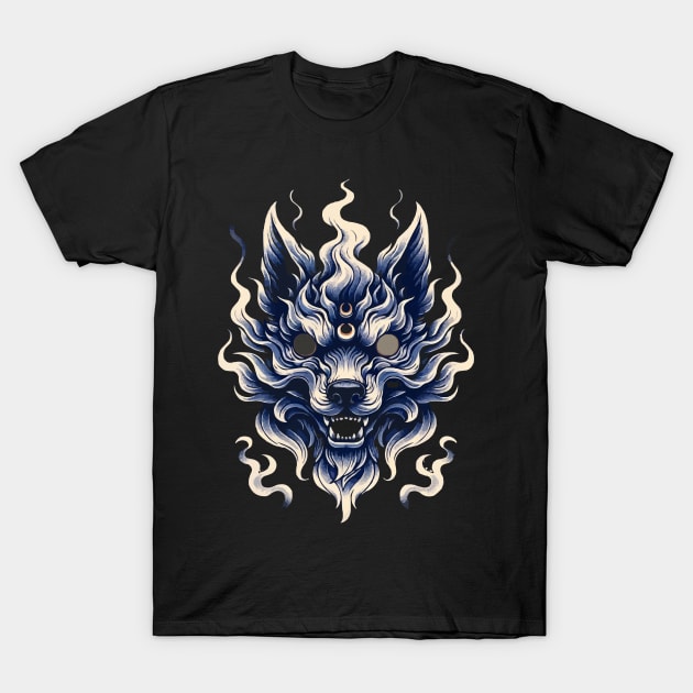 Inugami Spirit Blaze T-Shirt by SakuraInsights